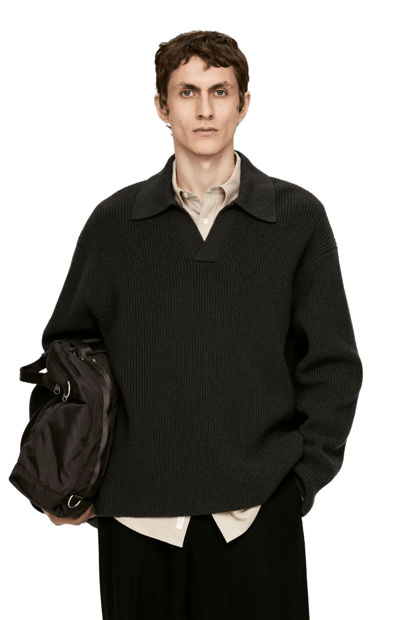 Arket Men's Knitted Polo Jumper