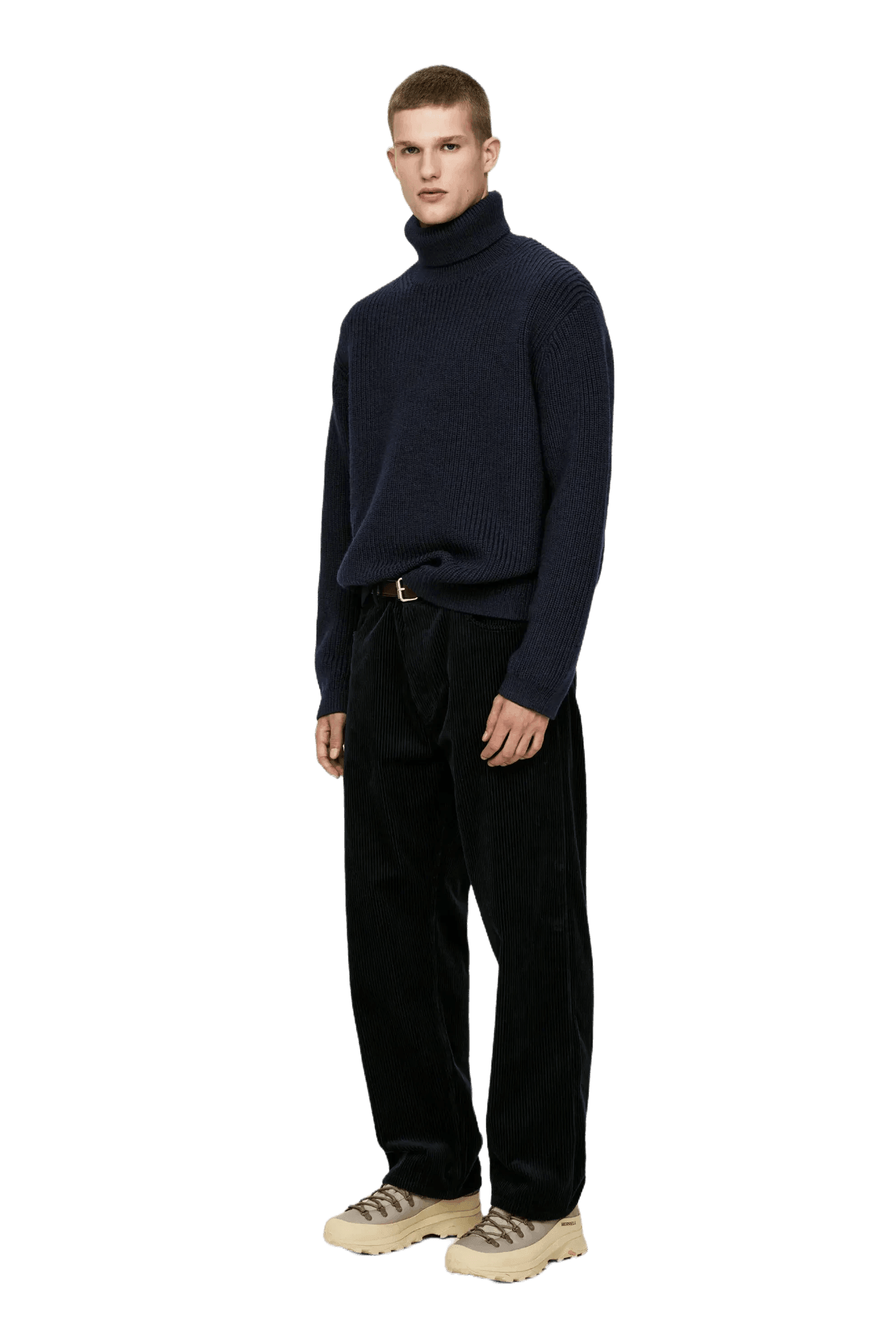 Arket Men's Heavy Wool Roll-Neck Jumper