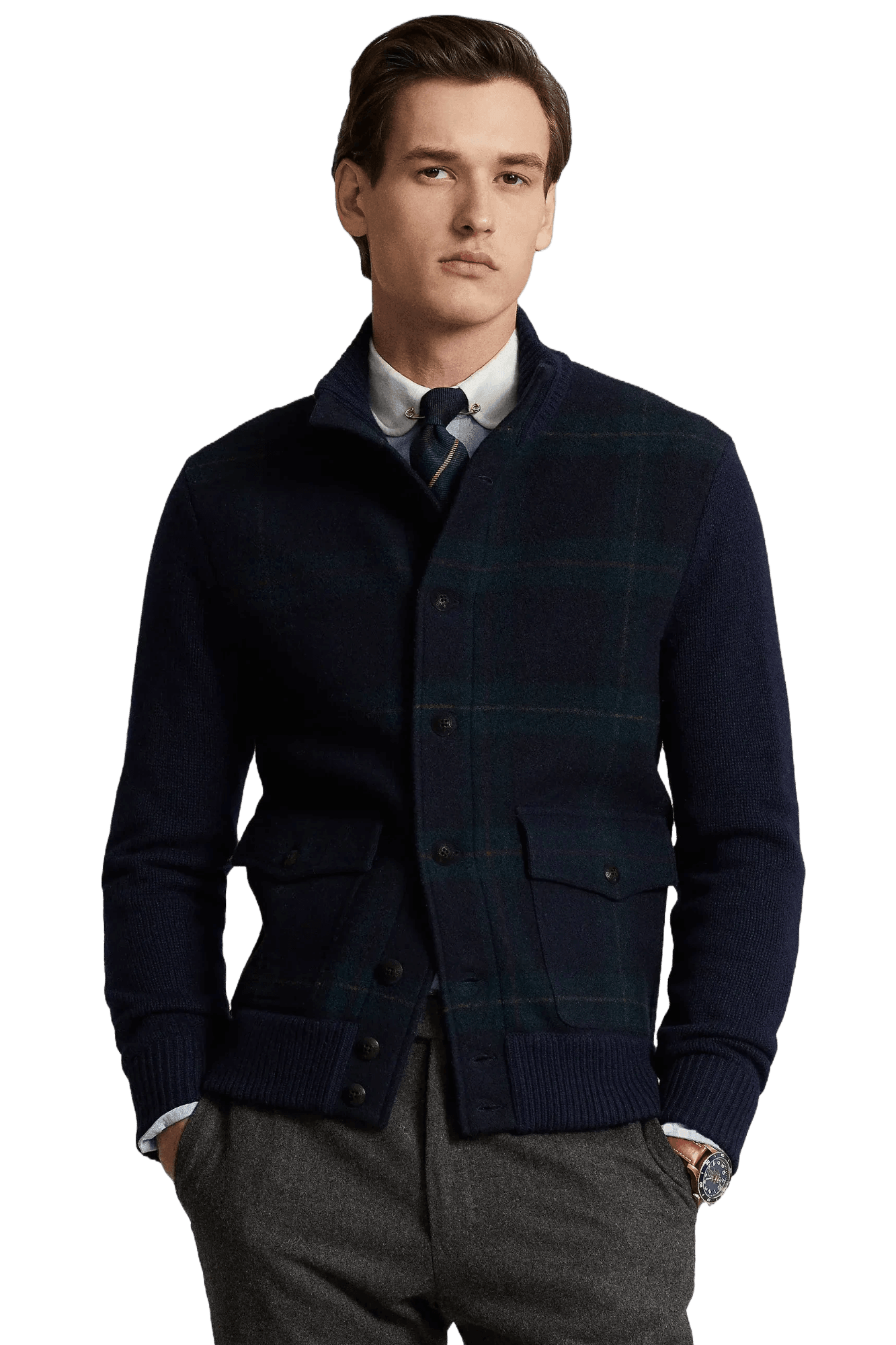 Ralph Lauren Men's The Polo Tartan Wool Cardigan