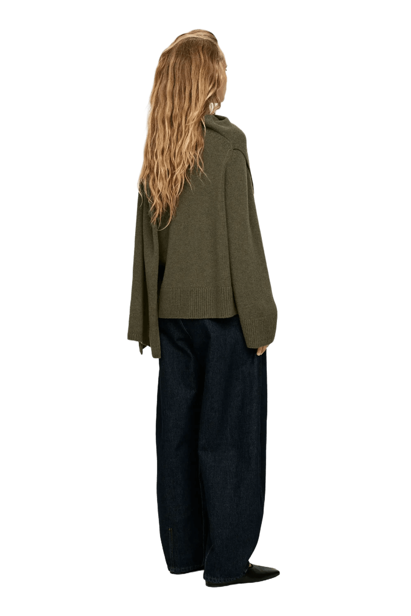 Arket Women's Wool Scarf Jumper