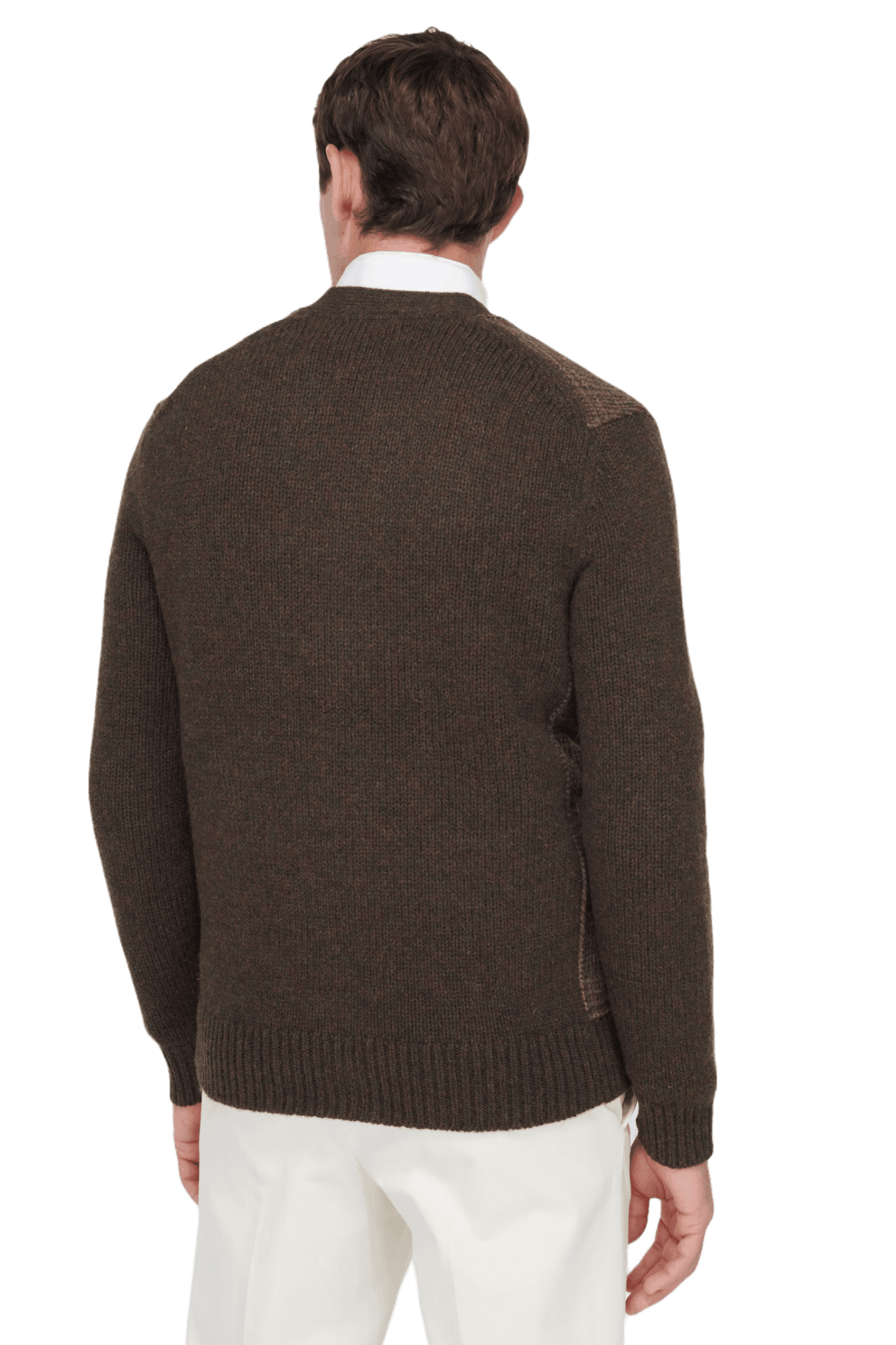 Ralph Lauren Men's Glen Plaid Paneled Wool Cardigan