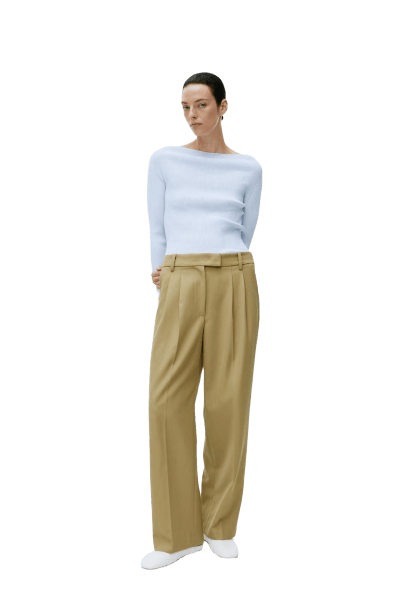 Arket Women's Boat-Neck Rib Top