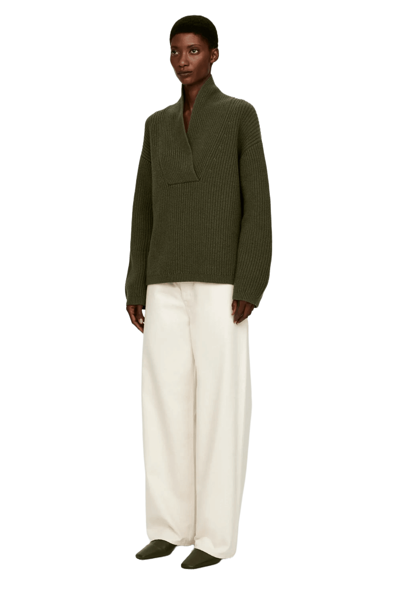Arket Women's Shawl Collar Jumper
